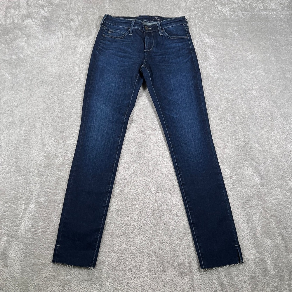 AG Adriano Goldschmied Jeans Womens 24R Blue Legging Super Skinny Dark Wash‎ NEW